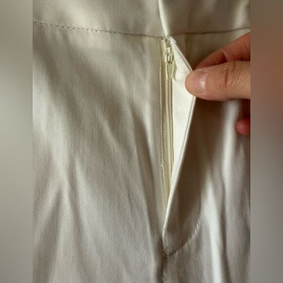 Everlane White Wide-Leg Trouser Pants Size 12 - Picture 6 of 11
